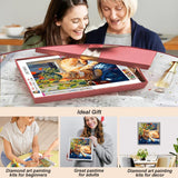 SJUTOUCI Diamond Painting Kits for Adults, Napping Cat Diamond Art Kits for Beginners, 5D DIY Diamond Bead Art, Full Drill Round Gem Craft Home Decor 12x12 inch SJUTOUCI