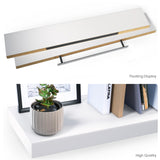 Ballucci Floating Shelves for Wall, 48" Wood Wall Shelf Set of 2, with Invisible Brackets for Bathroom, Living Room, Bedroom, Kitchen, Nursery, 8" Deep, White Ballucci