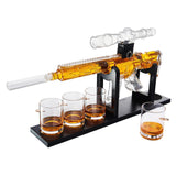 Gifts for Men Dad, Gun Whiskey Decanter Set - Scope Glass AR Limited Edition, Silencer Stopper, 800ml & 12oz Bullet Glasses - Winter, Father's Day, Birthday Gift, Drinking Party, Liquor, Vodka Gifts The Wine Savant