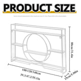 Iron Wall Wine Rack with LED Light- Display Shelf with Wine Glass Holder | Multifunctional Hanging Wine Holder | Metal Wall Mounted Wine Rack |for Dining Room, Bar and Wine Cellar(White,39.3in/100cm) Diodceraic