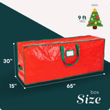Handy Laundry, Christmas Tree Storage Bag - Stores 9 Foot Artificial Xmas Holiday Tree, Durable Waterproof Material, Zippered Bag, Carry Handles. Protects Against Dust, Insects and Moisture. Handy Laundry