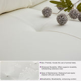 TYBOATLE Sofa Couch 61" Small Loveseat Couches for Living Room Leather Couch Mid Century Modern Tufted Mini Sofa Comfy Office 2 Seat Settee Love Seat for Small Spaces Bedroom, White TYBOATLE