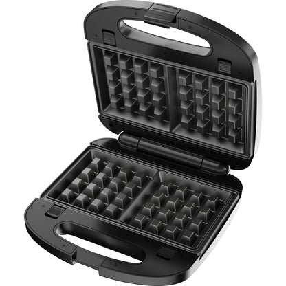 BLACK+DECKER 3-in-1 Waffle Iron, WM2000SD, Grill and Sandwich Press, Non-Stick Removable Plates, Space Saving Compact Design