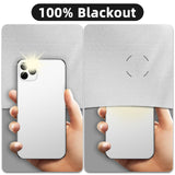 DUOFIRE Blackout Curtains for Bedroom 79" x 57", Portable Window Blackout Blinds No Drill Room Darkening 100% Blackout Shades Temporary Blackout Window Cover for Nursery Travel RV (Silver-Silver) DUOFIRE