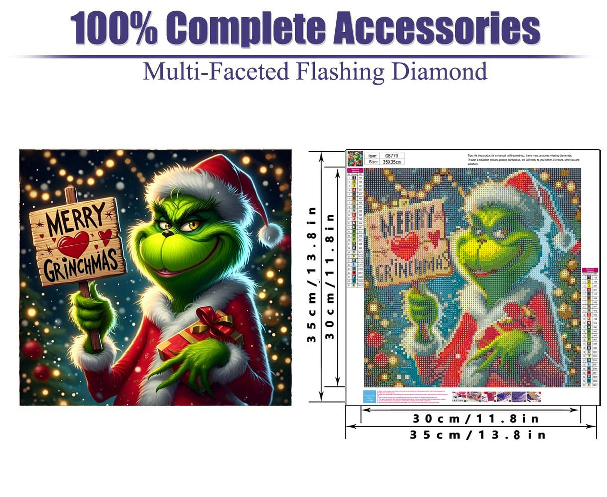 5D DIY Diamond Painting Kits for Adults,Christmas Diamond Art Kits for Beginners,Winter Diamond Dots for Holiday Gifts and Hone Wall Decor 14X14 Inch MjhRcll