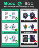 Phomemo M08F Wireless Tattoo Transfer Stencil Printer, Thermal Tattoo Machine with 10pcs Free Transfer Paper, Tattoo Printer Kit for Tattoo Artists & Beginners, Compatible with Smartphone & Pc Phomemo