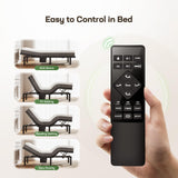 Marsail MS01-1 Split King Adjustable Bed Base with Massage, 4 Ports USB A&C Adjustable Bed Frame with Under-Bed Nightlight, 3 Minutes Assembly, Wireless Control Adjustable Bed with 4 Height Options Marsail