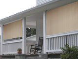 VICLLAX Outdoor Roller Shade, Patio Blinds Roll Up Shade (8' W X 8' L), Wheat VICLLAX