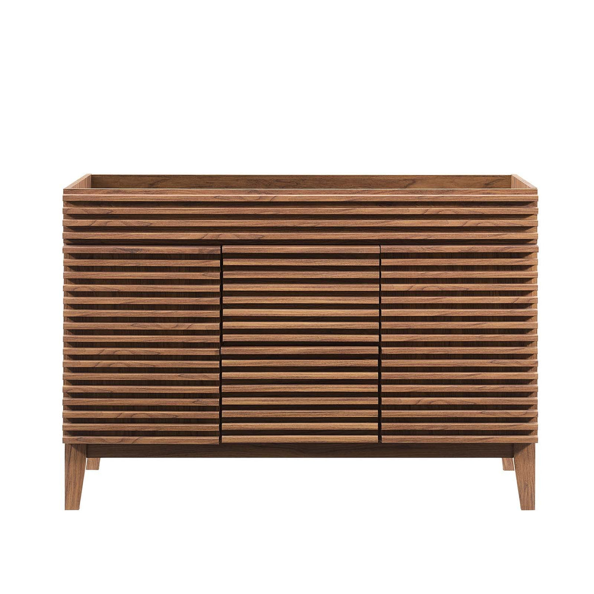 Modway Render 48" Double Sink Compatible (Not Included) Bathroom Vanity Cabinet in Walnut Modway