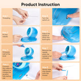 Aenebe Clay Bead Spinner Kit with 4500 Beads, Rechargeable Wireless Beading Tool with Dual Needles, Adjustable Speed Faster Jewelry Making for DIY Bracelets and Necklaces Aenebe