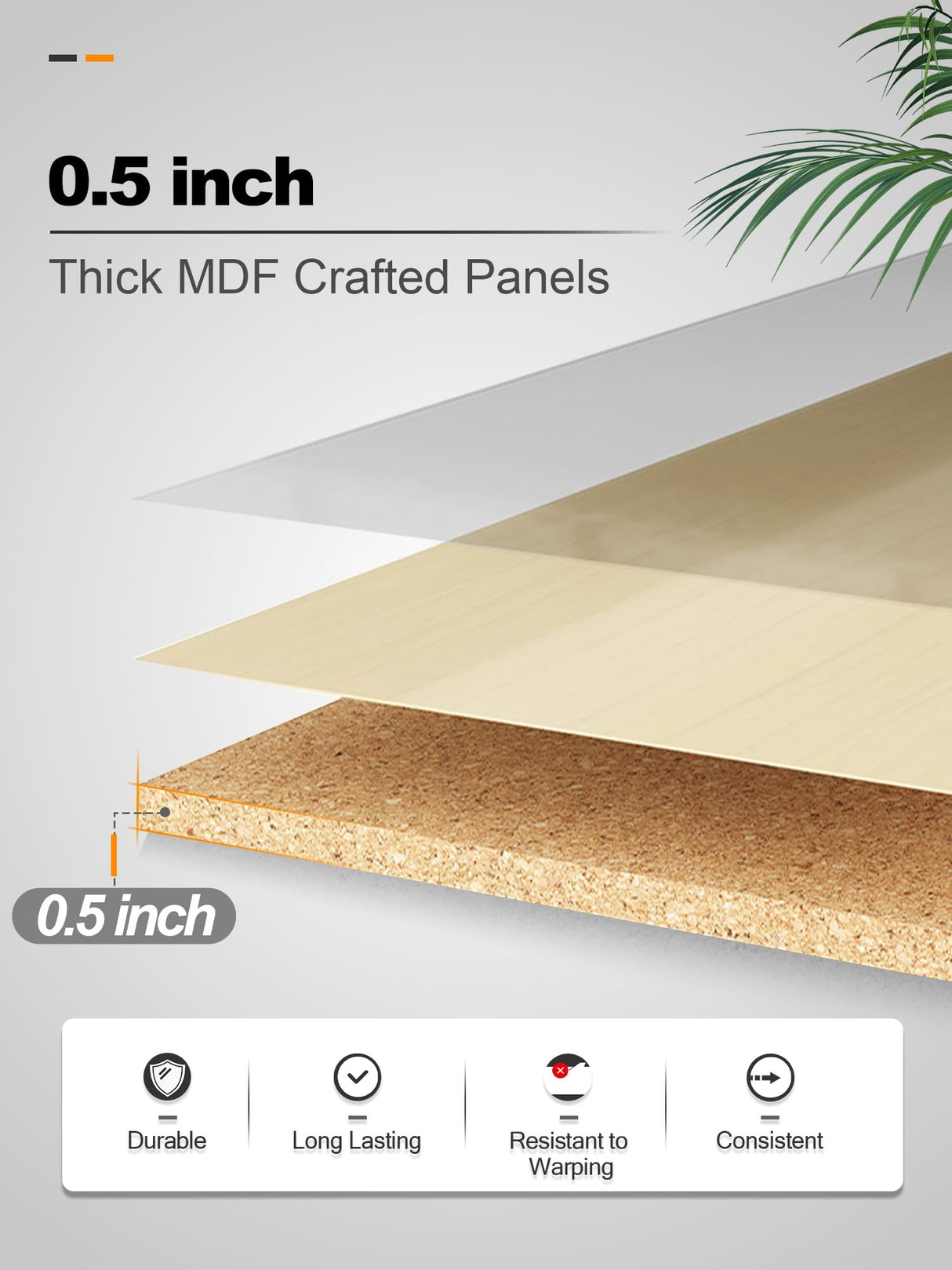 Woven Sound Wood Panels for Wall, Functionality and Durability, Enhanced Acoustic & Sound Proof Fluted Design, Versatile Wood Slat Wall Decor for Home & Office, 2 Pack Walnut, 47.2x23.6 Inch WoveN SounD