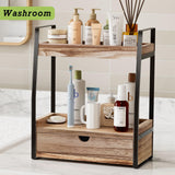 Boulphia 2-Tier Bathroom Organizer Countertop, Bathroom Sink Organizer Countertop, Bathroom Vanity Organizer, Bathroom Counter Shelf, Vanity Organizer Countertop, Bathroom Counter Storage for Bathroom Boulphia