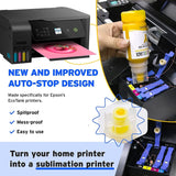 Printers Jack 440ml Sublimation Ink for Supertank Inkjet Printer ET-2400 ET-2720 ET-2760 ET-2800 ET-2803 ET-2830 ET-4800 ET-3760 ET-2850 ET-7720 /Upgrade Version/Offer Free ICC Printing Printers Jack