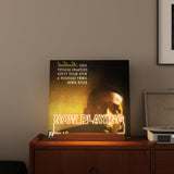 YuanDian Now Playing Vinyl Stand, Light up Now Spinning Record Stand, Wooden Acrylic Holder for Vinyl Album Display Storage, Vinyl Record LED Display Storage Collection Holder YuanDian