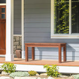 VINGLI Outdoor Wooden Bench, 40” Porch Bench Outdoor Backless Garden Bench, Small Outdoor Bench for Deck Patio Entryway VINGLI