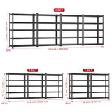 Lauxery Garage Shelving, 48" Wide 5-Tier 3000lbs, Boltless Assembly, Adjustable Large Garage Storage Shelves, 48" W x 24" D x 72" H Heavy Duty Storage Rack Lauxery