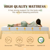 PayLessHere 8 inch Memory Foam Mattress Cooling Gel Green Tea Infused Mattress,CertiPUR-US Certified,Breathable Bed Mattress for Cooler Sleep Supportive & Pressure Relief,White King PayLessHere
