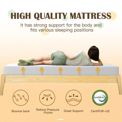 PayLessHere 8 inch Memory Foam Mattress Cooling Gel Green Tea Infused Mattress,CertiPUR-US Certified,Breathable Bed Mattress for Cooler Sleep Supportive & Pressure Relief,White King