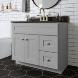 Design House 587097 Bath Unassembled Modern 2-Door 2-Drawer Bathroom Shaker Vanity Cabinet Only, 36 x 21,Grey Design House