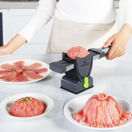 ONCE FOR ALL Fresh Meat Slicer Cleaver Kitchen Knife Set For Meat Slicing Shredding, Manual Meat Cutter Food Slicer For Beef Pork Mutton For Home Cooking BBQ Hot Pot ONCE FOR ALL
