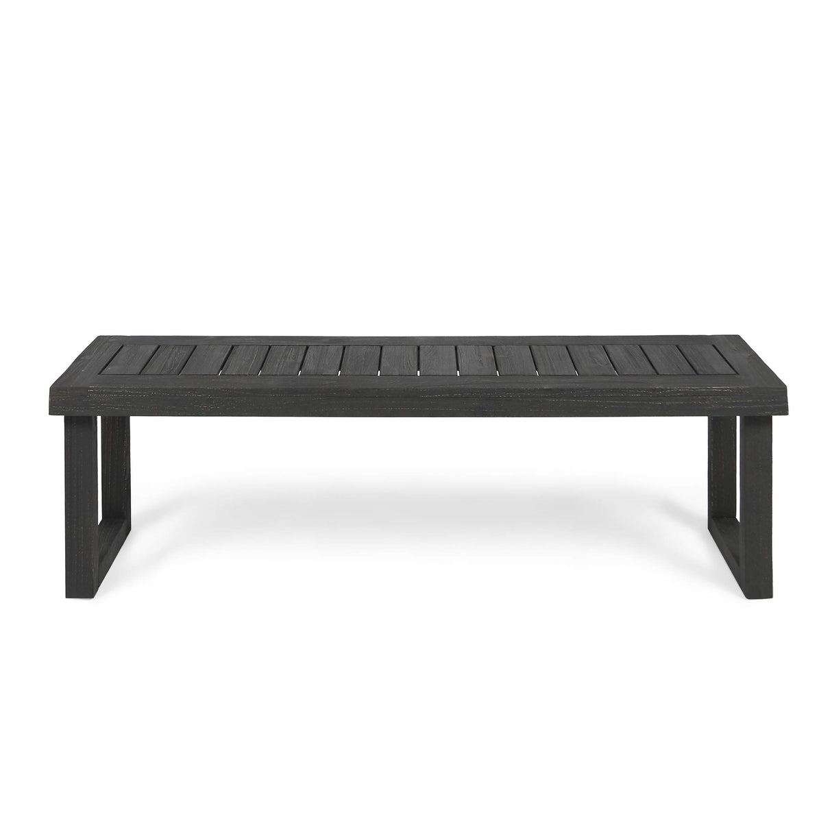 Christopher Knight Home Kemp Outdoor Acacia Wood Bench, Gray Finish, Sandblast Dark Grey Christopher Knight Home