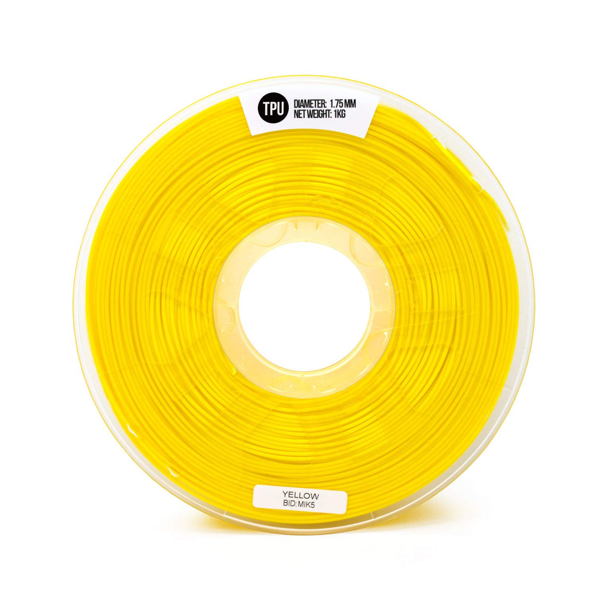 Gizmo Dorks Flexible TPU 3D Printer Filament 1.75mm 1kg, Yellow Gizmo Dorks