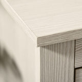 HOMCOM Farmhouse Computer Desk with Storage, Home Office Desk with 2 Drawers and 2 Cabinets, Cream White HOMCOM