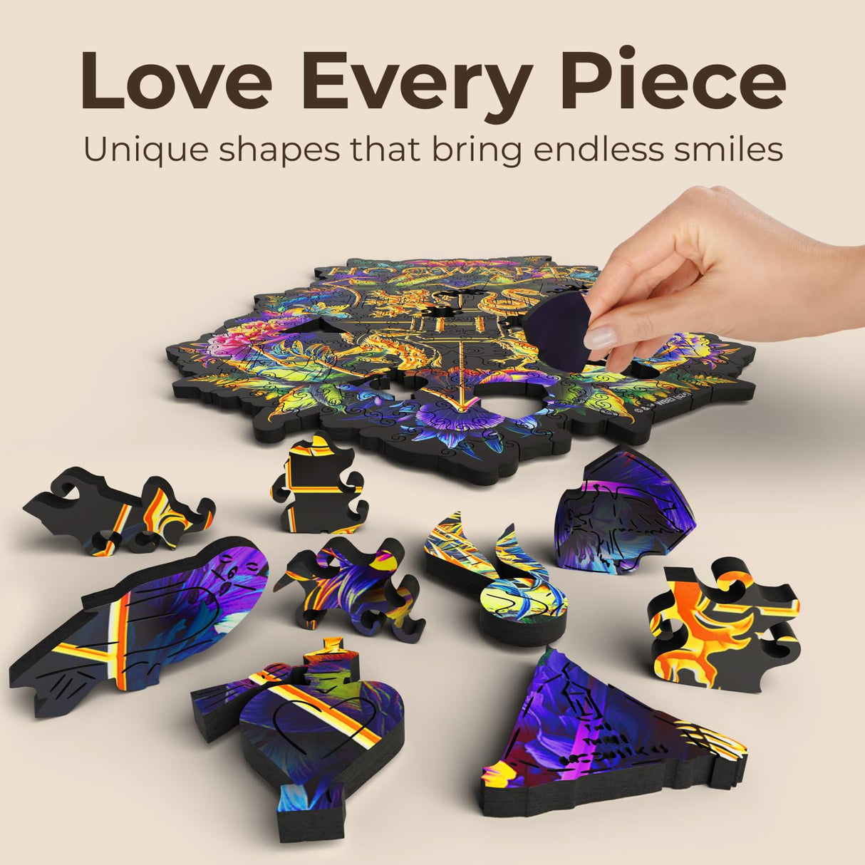 Crafthub Harry Potter Wooden Puzzles for Adults – A3 Size with 201 Pieces Wood Puzzles – Fine Oddities – Jigsaw Puzzles with Unique Shapes – 10.8" x 13" CRAFTHUB