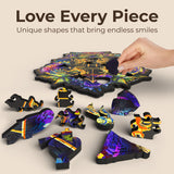 Crafthub Harry Potter Wooden Puzzles for Adults – A3 Size with 201 Pieces Wood Puzzles – Fine Oddities – Jigsaw Puzzles with Unique Shapes – 10.8" x 13" CRAFTHUB