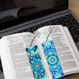 Puraikcmi 6 PCS 5D DIY Diamond Art Bookmarks,Mandala Diamond Painting Bookmarks Kits with Tassels Acrylic, Rhinestone Crafts Decoration Gift Set for Book Lovers Beginners & Adults Puraikcmi