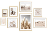 ArtbyHannah 8 Pack Gallery Wall Frame Set Neutral Wall Art Decor,Picture Frames Collage Wall Decor with Desert Pictures,Multiple Sizes… ArtbyHannah