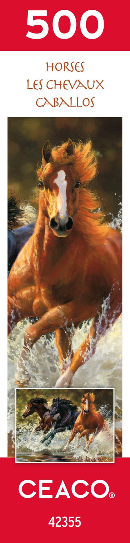 Ceaco - Horses - Splash - 500 Piece Jigsaw Puzzle