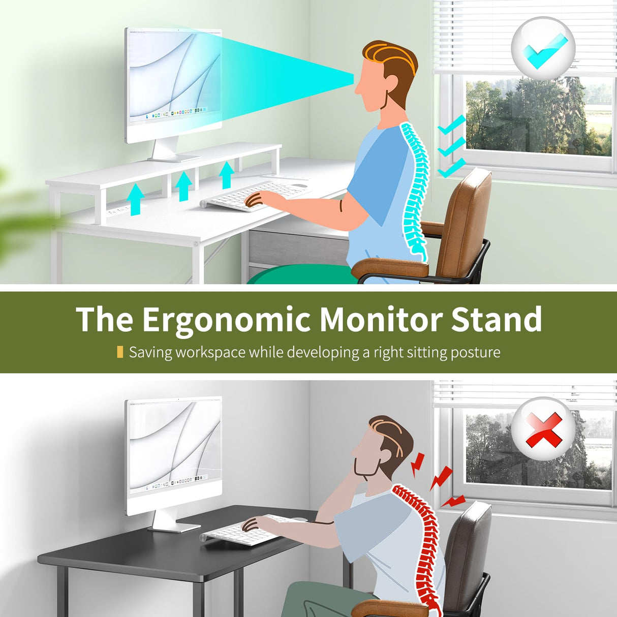 Yoobure White Computer Desk with Drawers, 55.1" Gaming Desk with LED Lights & Power Outlets, Office Desk with Fabric File Cabinets, Gaming Table with Long Monitor Stand, PC Desk with Storage Yoobure