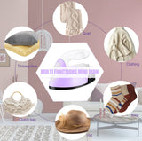 Mini Heat Press Small Iron Portable Heat Press Machine Mini Craft Iron with Charging Base Accessories for DIY T-Shirts, Shoes, Bag and Hats Heat Transfer Vinyl Projects (Light Purple) ACHENYUANYUAN