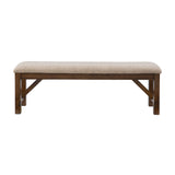 Powell Company Kraven Dining Bench, Hazelnut 60"L x 16"W x 20.25"H Powell