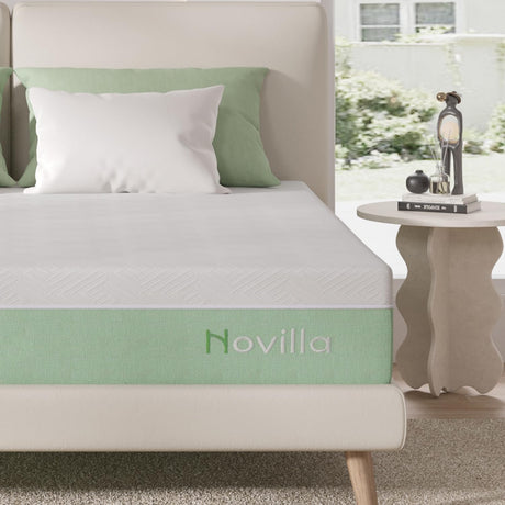 Novilla 10 Inch Twin Mattress, Gel Memory Foam Mattress Twin Size in a Box for Pressure Relieving & Back Support & Cool Night Comfort, CertiPUR-US Certified Novilla