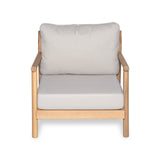 Christopher Knight Home Jorine Patio Chat Set, Acacia Wood Accent Chair, Slat Panel Coffee Table, Sectional L Shaped Sofa, Loveseat and Lounge Chair, Outdoor Conversation Set for Yard, Teak+Beige Christopher Knight Home