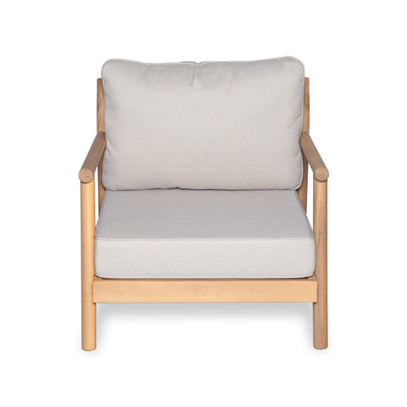 Christopher Knight Home Jorine Patio Chat Set, Acacia Wood Accent Chair, Slat Panel Coffee Table, Sectional L Shaped Sofa, Loveseat and Lounge Chair, Outdoor Conversation Set for Yard, Teak+Beige Christopher Knight Home