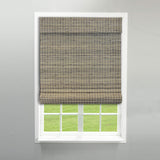 Radiance Cordless Bamboo Roman Shades for Windows - Flatweave Bamboo Blinds for Reduce Bright Light - Easy to Lift & Fold Up Window Shades - Driftwood - 35 in. W x 48 in. L - (02208870E) Radiance