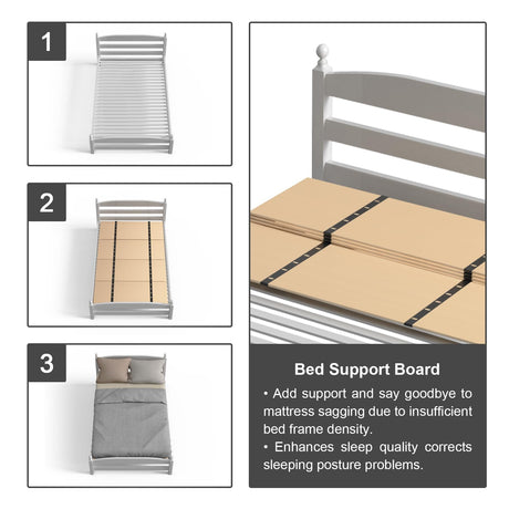 Imperius Mattress Support Wooden Bunkie Board/Bed Slats/Queen Bed Board Under Mattress Support(30"x 60" Twin Size) Imperius