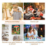 Artunion Mushroom Paint by Numbers for Adults, Forest Paint by Number Kits, DIY Oil Painting Paint by Number Kits on Canvas Arts Craft for Home Wall Decor 16x20 Inch Artunion