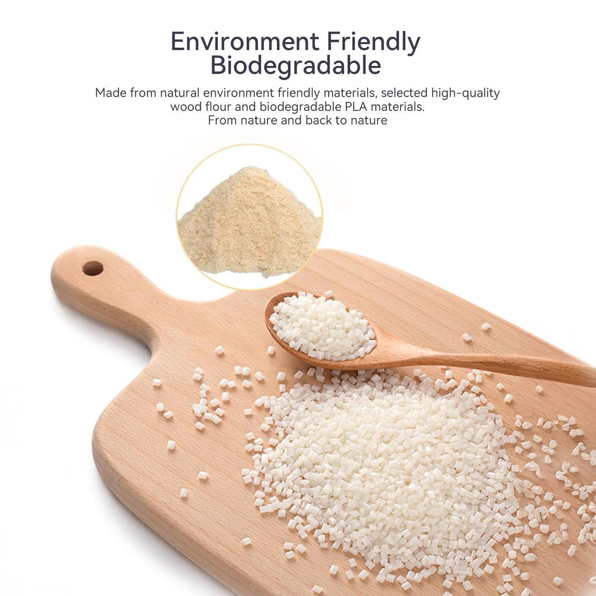 Official Creality Wood Filament PLA, Wood PLA 3D Printer Filament 1.75 mm, More Than 30% Real Wood, Smooth Silk Texture, Toughness, 1kg(2.2lbs)/Spool 3D Printing Filament, for All FDM Printers (Wood) Creality