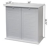 eHemco Dual Hamper Tilt Out Laundry Sorter with 2 Removable Compartment Cotton Bags, White eHemco