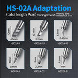 FNIRSI HS-02A 100W Portable Corded Soldering Iron Kit with Storage Case, 3S Fast Heating, 212-842℉, Pre-set 3 Groups Temperature, 6 F245 Soldering Tips, Smart Soldering Iron Pen for Electronics Repair FNIRSI