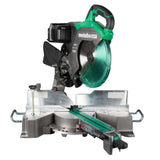 Metabo HPT 36V MultiVolt 12-Inch Dual Bevel Sliding Miter Saw, Torque Boost Technology, Precise Xact Cut Shadow Line, Upfront Bevel Controls, One Touch Miter Lock, Tool Body Only, C3612DRAQ4 Metabo HPT