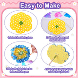 Poke in Flower Bouquet Kit for Girls Ages 8-12, W/ 8 Flowers & 2 Butterflies, Poke in DIY Arts Crafts Toys for Girl, Mess-Free Fun Activity, Birthday Gifts for Girls & Boys 4, 5, 6, 7, 9, 10 Year Old Andgiv
