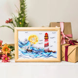 Uniquilling Quilling Kits Paper Quilling Kit for Adults Beginner, 8 * 10 in Paper Filigree Painting Kits, DIY Kits for Adults with Quilling Tools, Modern Wall Art for Living Room Uniquilling