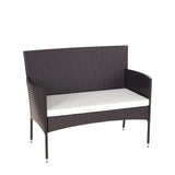 UNIROI Outdoor Patio 8 Pieces Rattan Furniture Set, Dark Brown UNIROI