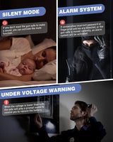 Luzfuego 20-25 Large Gun Safe, Biometric Rifle Safe with LCD Keypad, Unassembled Long Gun Cabinet for Rifles and Pistols with Mute Mode, Dual Alarm & Gun Rack Luzfuego