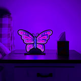 Elumina Decor - Butterfly Infinity Mirror Night Light - LED Butterfly Nightlight for Kids - USB-Powered with Dimmer Switch - 3D LED Infinity Light - Bedroom Decor for Boys, Girls & Teens - 12" x 13" Elumina Decor